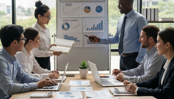 Leadership Skills being exhibilted during professional development training workshop